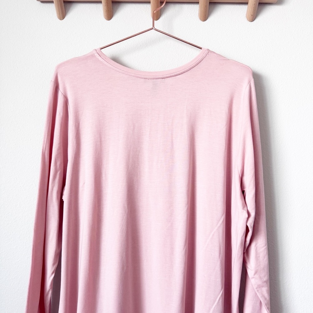 Eileen Fisher Tencel Interlock Ballet Neck Long Sleeve Tee - Picture 8 of 10